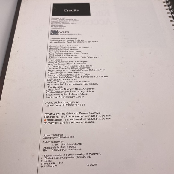 Kitchen Accessories Basic Wood Projects with Portable Power Tools Black & Decker - Picture 6 of 14